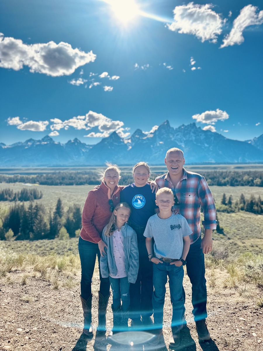 Family at the Tetons